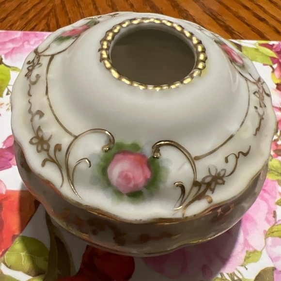 Nippon Morimura Bros. Moriage hand painted hair receiver - Picture 1 of 10